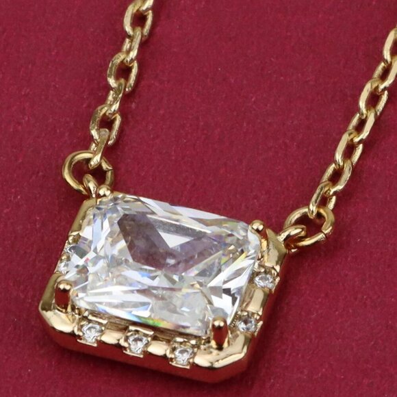 "Elegant Rose Gold Necklace with Crystal Charm, XPNL0392 - Picture 1 of 13